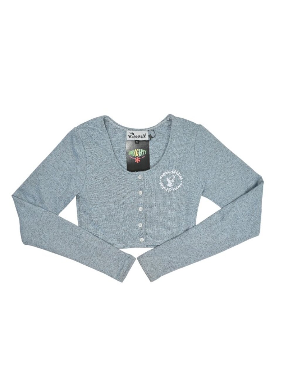 Omighty Cropped Cardigan in Blue